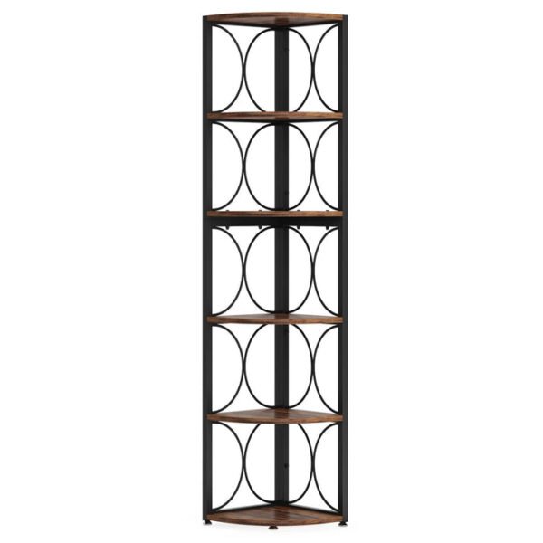 Tribesigns estante de canto com 6 prateleiras, 170 cm