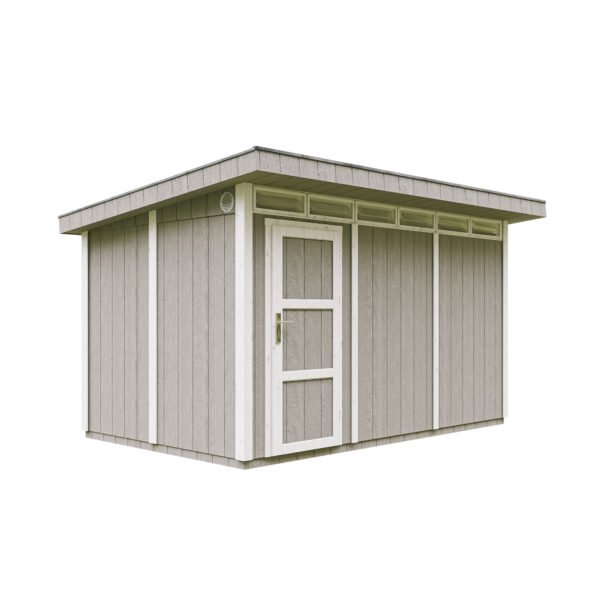 Casa com painéis inteligentes, pintura TUNDRA_GREY
