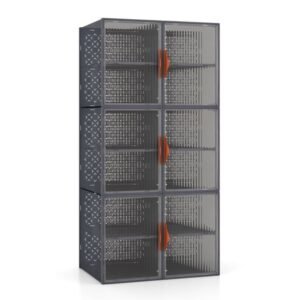 Carrinho de cesto de roupa suja de 3 andares com - Branco