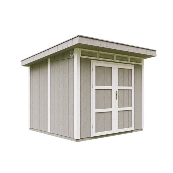 Casa com painéis inteligentes, pintura TUNDRA_GREY