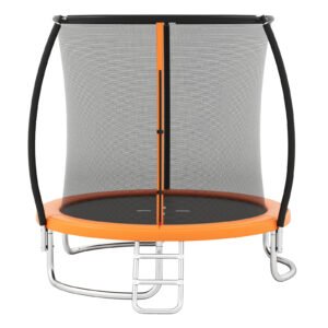 Trampolim externo de 10 pés com rede de proteção - preto