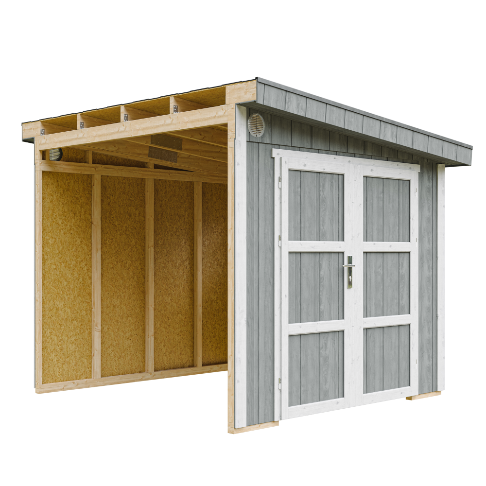 Casa de painéis inteligentes para parede 2,4*2,4, sem piso, pintura CAVERN_STEEL - Image 2