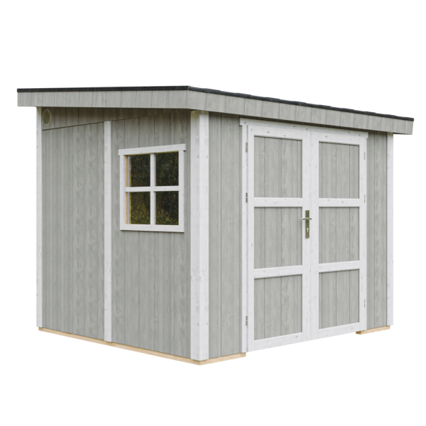 Casa de painéis inteligentes para parede 2,4*2,4, sem piso, pintura TUNDRA_GREY