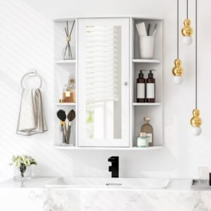 Armário de armazenamento móvel para banheiro com 2 gavetas deslizantes para espaços pequenos