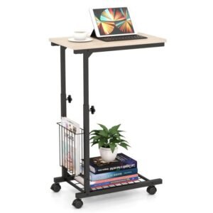 Mesa de console estreita de 120 cm de comprimento, mesa de entrada em mármore sintético - preta