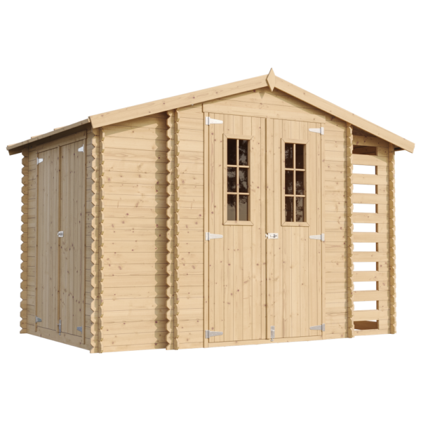 Casa de jardim + andar, portas C
