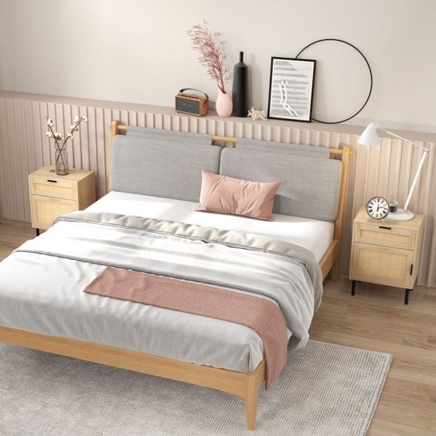 Mesa de cabeceira com 3 gavetas para sala de estar e quarto - preta - Image 2