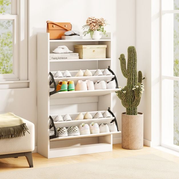 Aparador de 2 portas com gavetas e armário de bar com suporte e pernas de metal, armário de exposição de café - Image 2