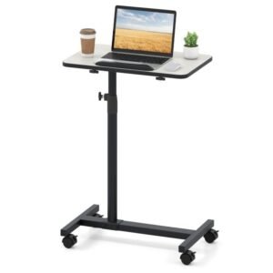 Suporte grande para toca-discos com compartimentos abertos e porta-álbuns - Preto