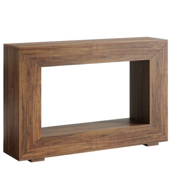 Tribesigns mesa de console rústica, 119 cm com espaço para armazenamento
