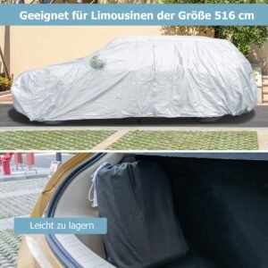 Tapete de garagem antiderrapante 5,5 x 2,4 m, raspador de piso e tiras adesivas incluídas, adequado para SUV de médio porte