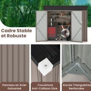 Canteiro elevado para jardim externo em madeira de abeto com painel divisor e furos de drenagem - Amarelo