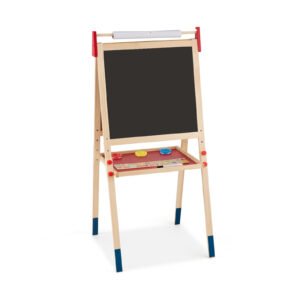 Cavalete infantil com quadro negro dupla face para crianças pequenas