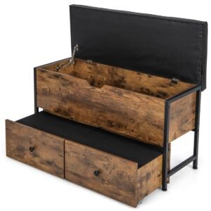 Estante empilhável com prateleira ajustável e cubos - Branco