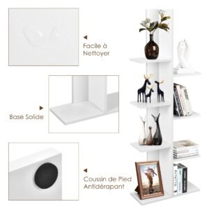 Organizador de cesto de roupa suja com prateleira e 3 sacos removíveis - marrom rústico