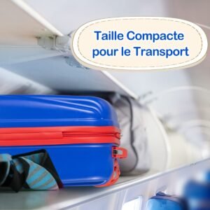 Mala de rodinhas infantil com rodas iluminadas para crianças de