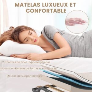 Conjunto de móveis de jardim de vime com 5 peças, incluindo 2 cadeiras com almofadas, banco e mesa, conjunto de varanda e jardim