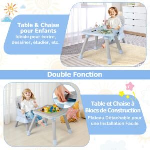 Cadeira alta para bebê e bandeja removível - Rosa