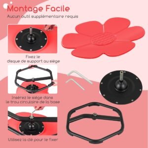 Conjunto de mesa e cadeira infantil com altura ajustável, quadro branco inclinável e prateleira côncava - Azul