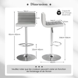 Mesa de console em mármore sintético com apoios ajustáveis ​​para os pés - marrom rústico