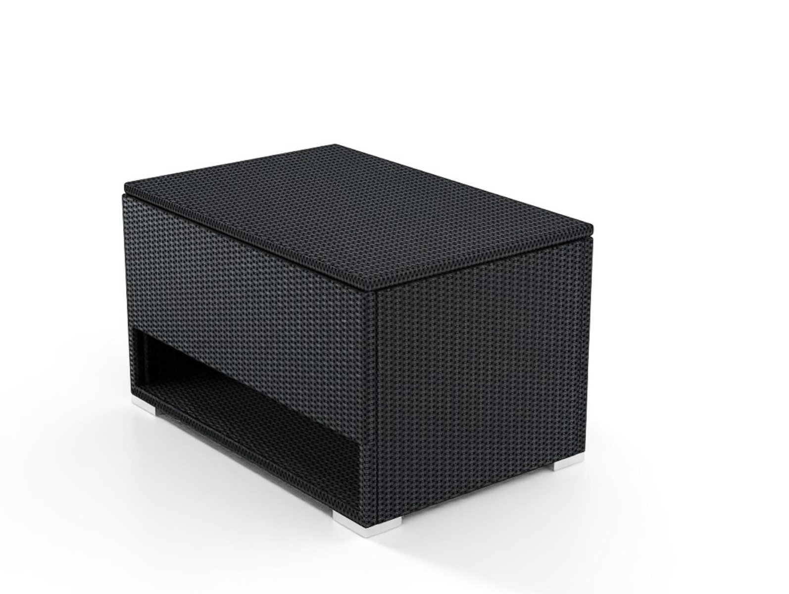 Cômoda de pátio de 186L com sapateira, armário de armazenamento de vime para área externa com forro protetor