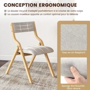 Poltrona de 3 peças com mesa lateral, conjunto de poltronas estofadas, mesa pequena com 2 cadeiras, bege