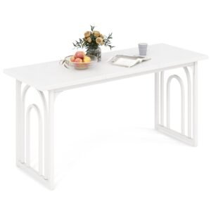 Conjunto de jantar de 4 peças com 2 cadeiras, mesa e banco. Conjunto de mesa de jantar de mármore moderno, branco e dourado.