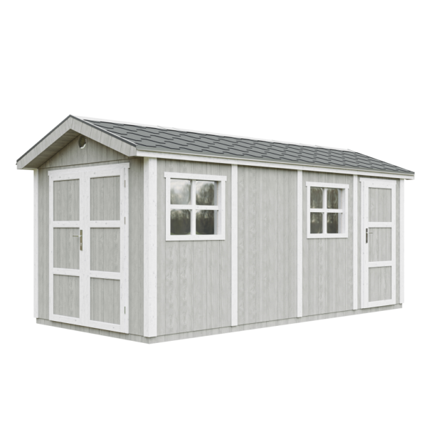 Casa com painéis inteligentes, pintura TUNDRA_GREY