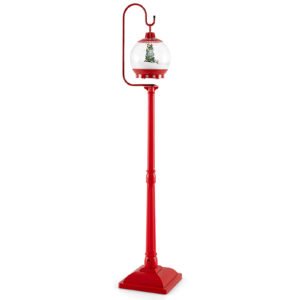 Iluminação Pública de Natal Ativada por Som de 150 cm com Luzes Coloridas - Vermelha