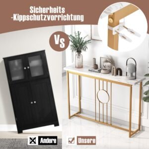 Armário de banheiro com 4 gavetas e 1 fechadura magnética, armário de banheiro branco