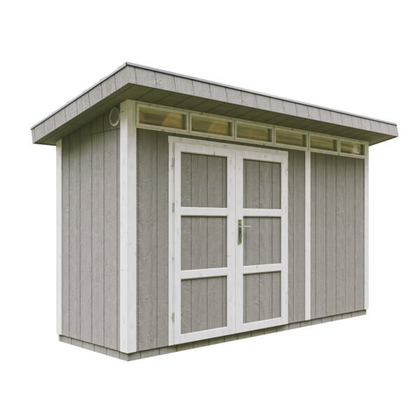 Casa com painéis inteligentes, pintura TUNDRA_GREY