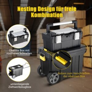 Suporte de metal de 5 níveis com altura ajustável para garagem, galpão e depósito - Preto