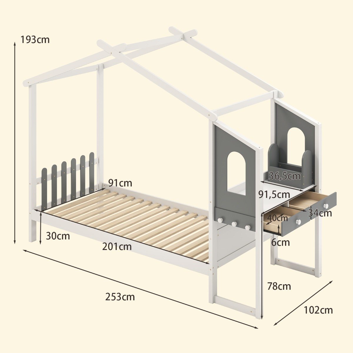 Cama 140 x 200 cm com iluminação LED cama estofada com estrado de ripas estrutura de cama preta