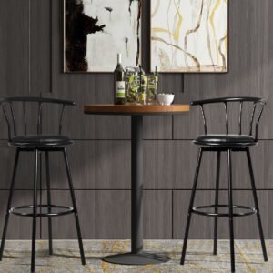 Conjunto de 2 cadeiras de jantar com encosto ergonômico - Cinza