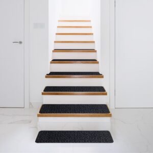 Espelho de parede de 30 x 22 polegadas com moldura de madeira - marrom