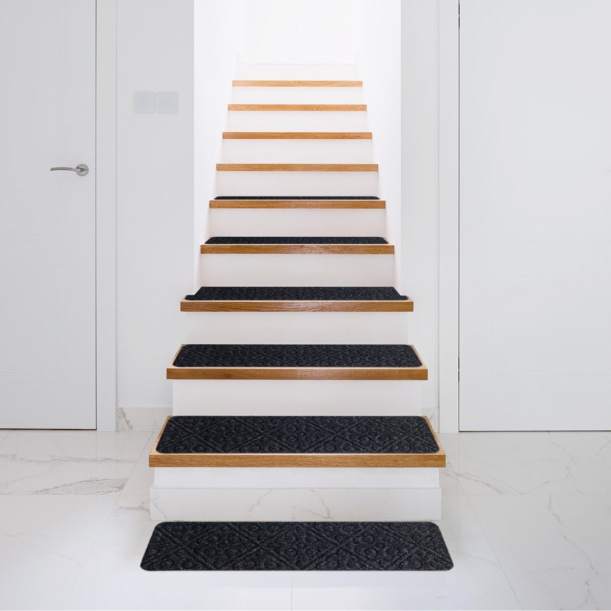 Espelho de parede de 30 x 22 polegadas com moldura de madeira - marrom