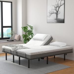 Travesseiro de espuma viscoelástica de carvão de bambu com 2 peças para alívio da dor ao dormir