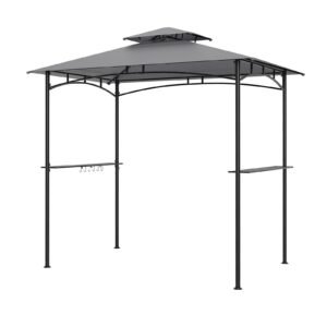 Guarda-sol solar de 290 cm com 96 luzes LED e 9 modos - bege