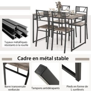 Móvel de bar industrial com 3 prateleiras abertas - Preto