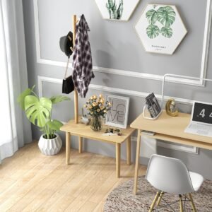 Aparador de Cozinha com Porta-Copos para Sala de Estar e Jantar - Branco