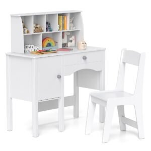 Sofá infantil com encosto e apoio de braços Poltrona infantil acolchoada Sofá de leitura Unicórnio azul