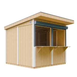 Quiosque com painel Smartside, pintura HARVEST_HONEY