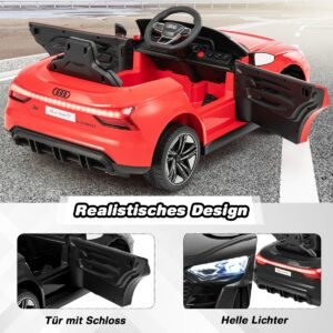 Motocicleta elétrica infantil 6V, veículo elétrico para crianças, 66 x 37 x 44,5 cm, azul