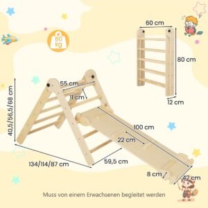 Arco de balanço 2 em 1 para crianças com cadeira de balanço natural