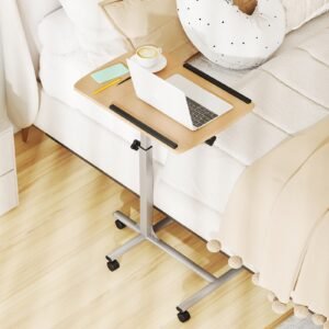 Mesas de cabeceira X-Design de 3 níveis com prateleiras de armazenamento para sala de estar e quarto - Espresso