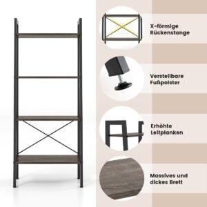 Armário de armazenamento de 3 portas com prateleiras ajustáveis ​​para cozinha