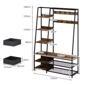 Cama de plataforma moderna com estrutura de metal e armazenamento 208 x 164 x 101 cm, preta