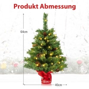 Palmeira tropical artificial de Natal com 250 luzes LED brancas quentes e 813 pontas de galhos de 180 cm