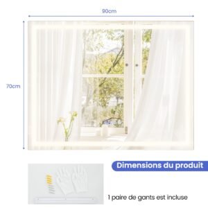 Espelho redondo para banheiro com aquecimento e visor antiembaçante. Espelho com LED regulável.