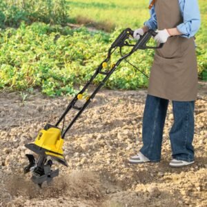 Aerador de gramado escarificador elétrico 1500W 3 níveis profundidade de trabalho 32 cm largura de trabalho 104,5 x 51 x 103 cm verde